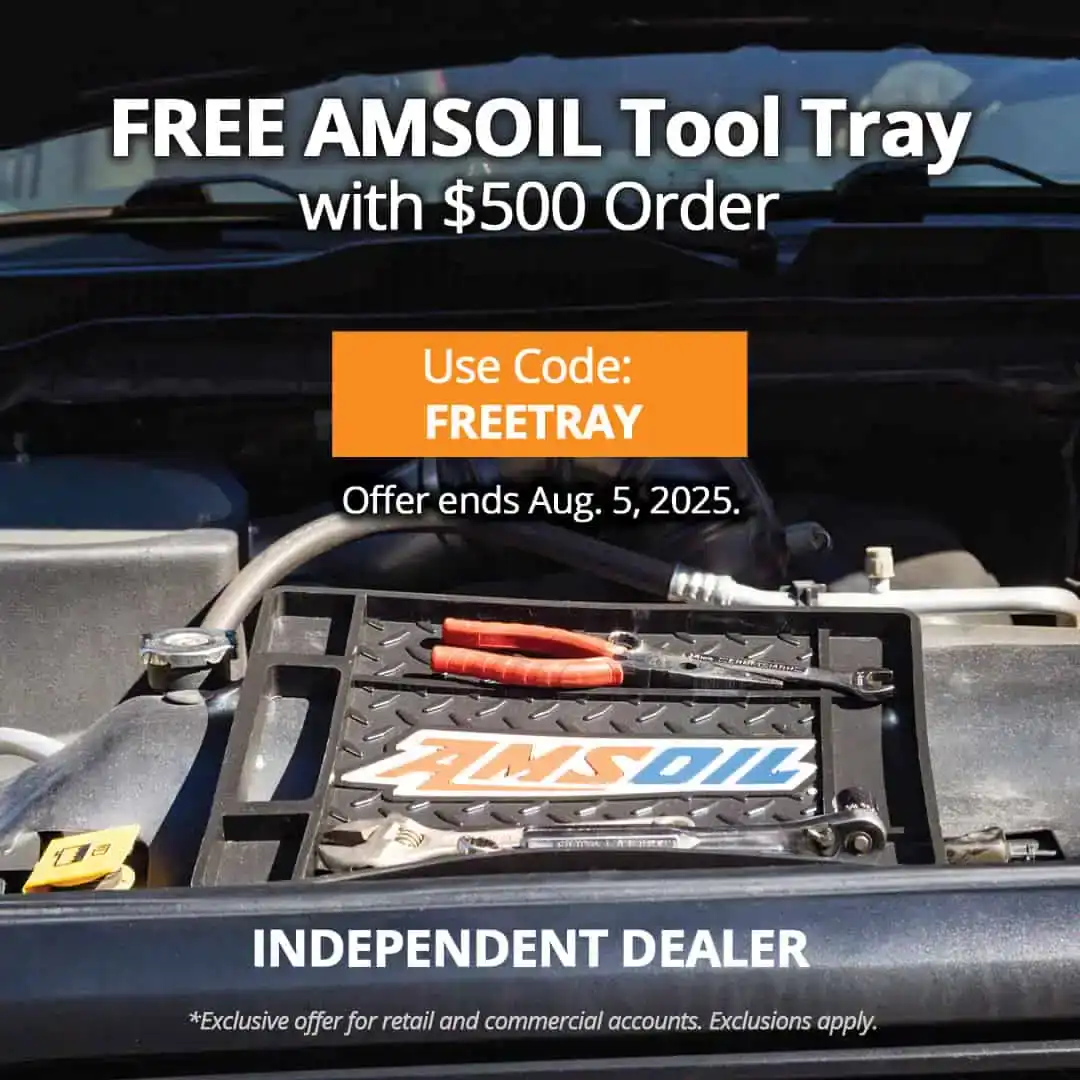 image of Free AMSOIL Vinyl Tool Tray with $500 Order